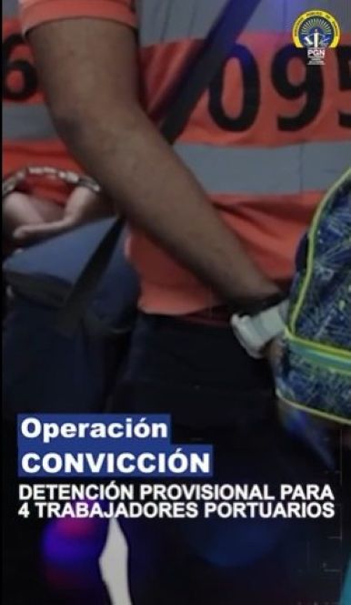Capturan a cuatro trabajadores portuarios por tráfico de drogas