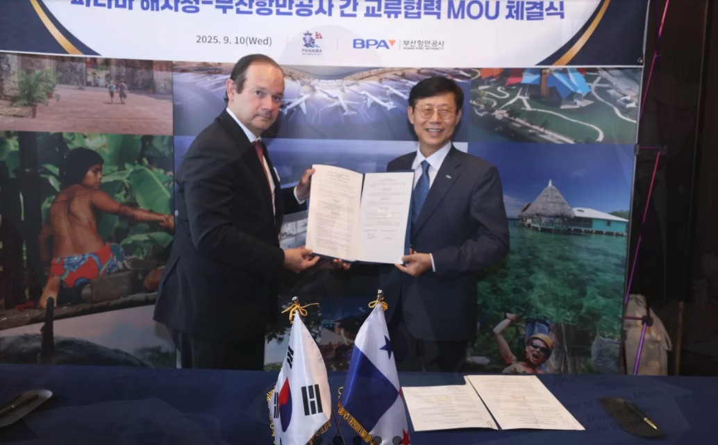 Panamá y Corea del Sur firman memorándum en materia marítima y portuaria