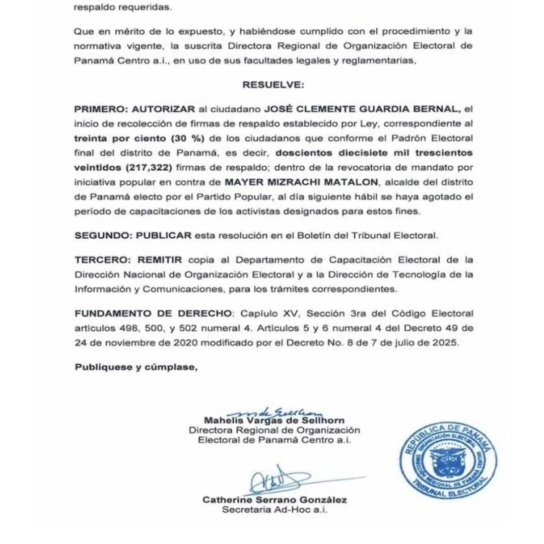 alcalde de Panamá, Mayer Mizrachi Matalon