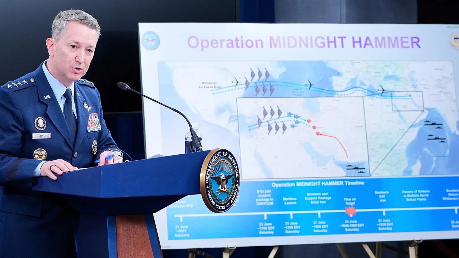 El Pentágono empleó "tácticas nunca vistas” durante los bombardeos a Irán