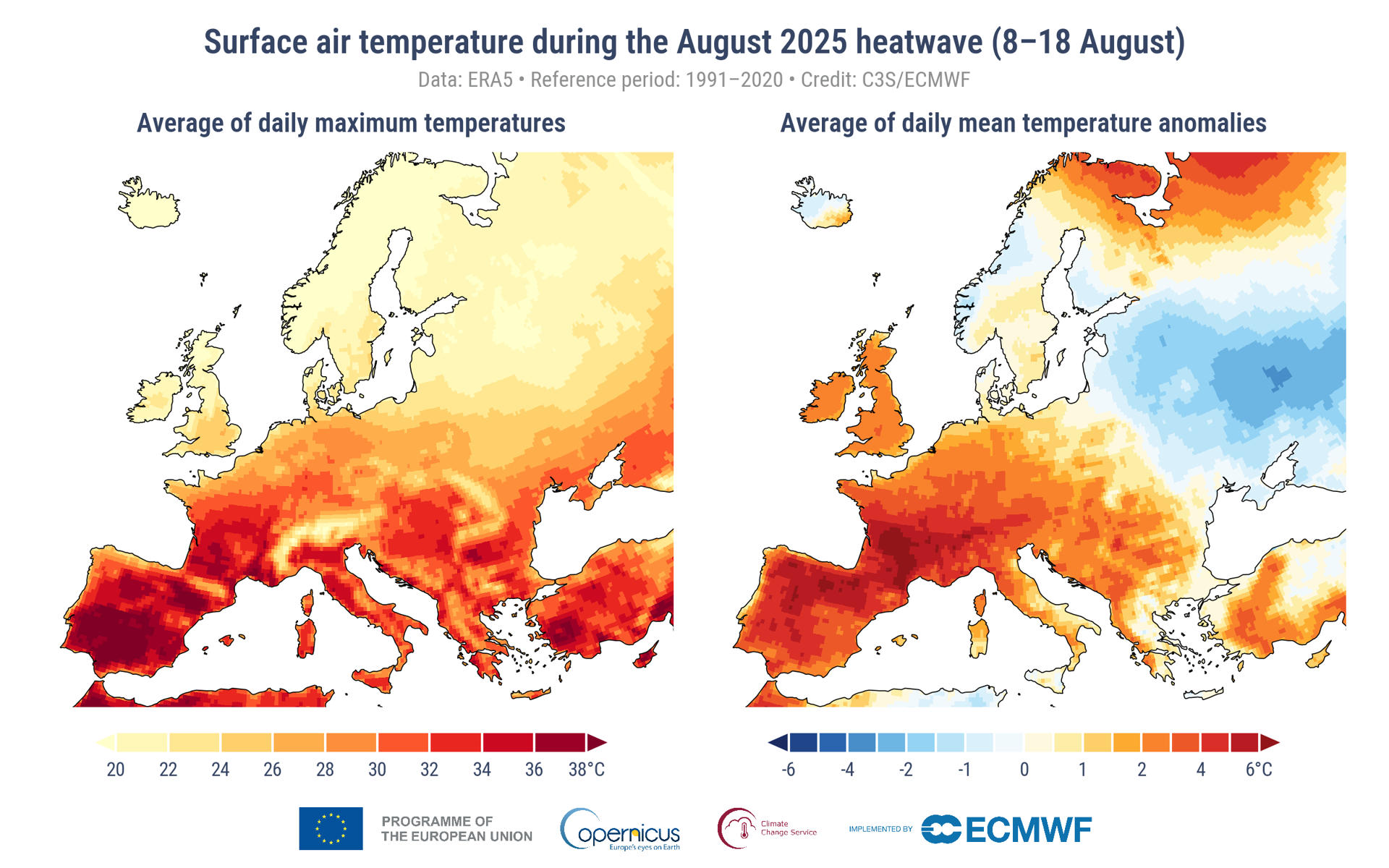 Agosto 2025 declarado el tercer mes más caluroso del mundo desde que existen registros