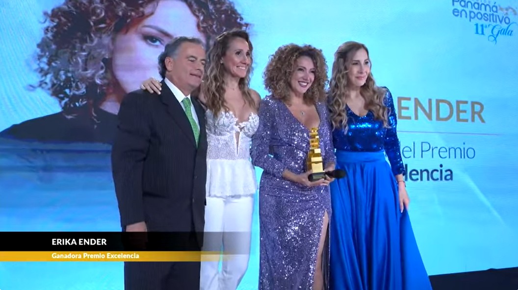 Erika Ender, Boza y Olga Sinclair, entre los galardonados en Premios Panamá en Positivo