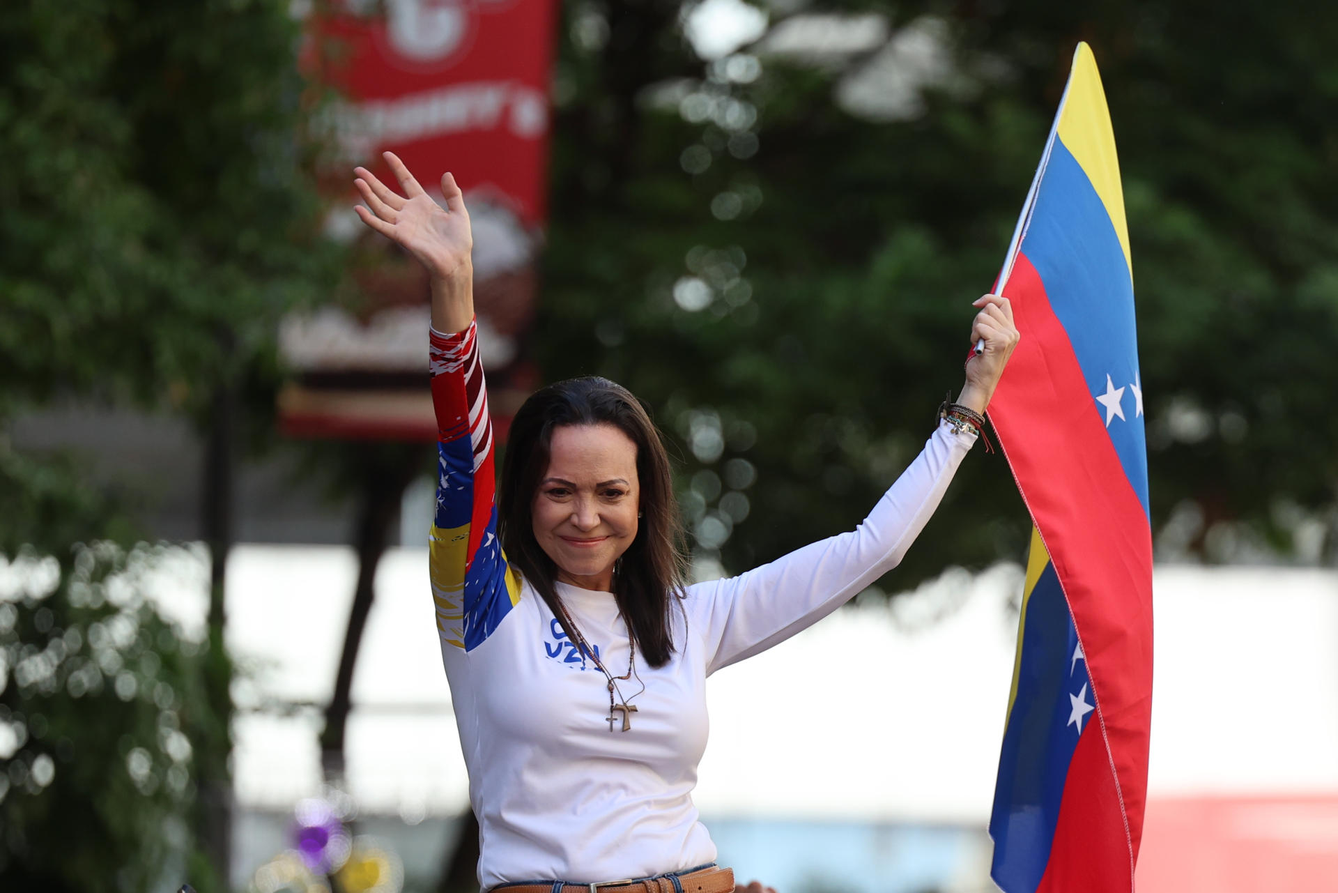 Corina Machado afirma que Venezuela necesita pasar del "caos" a la "estabilidad"