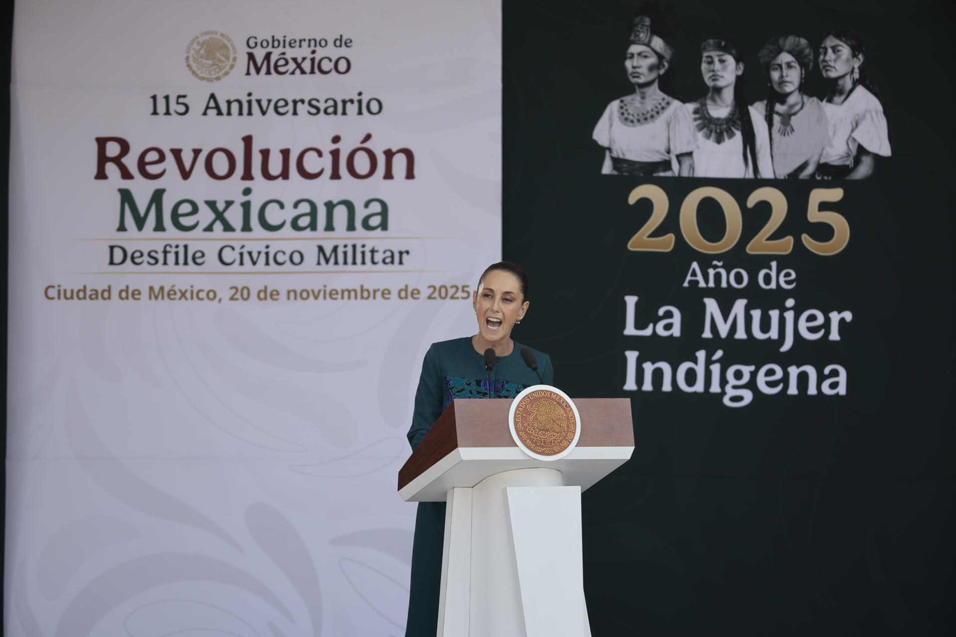 Sheinbaum aprovecha aniversario de Revolución Mexicana para ahuyentar "intervención extranjera"