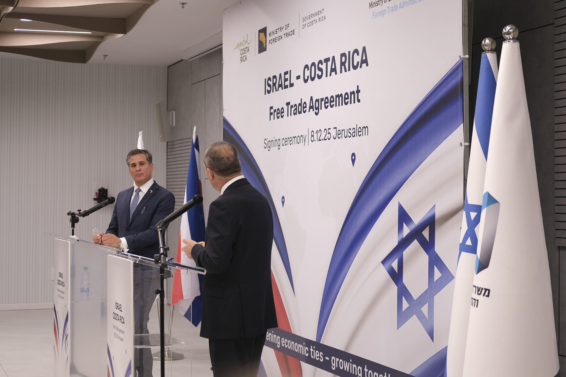 Costa Rica espera que TLC con Israel abra oportunidades comerciales y de innovación