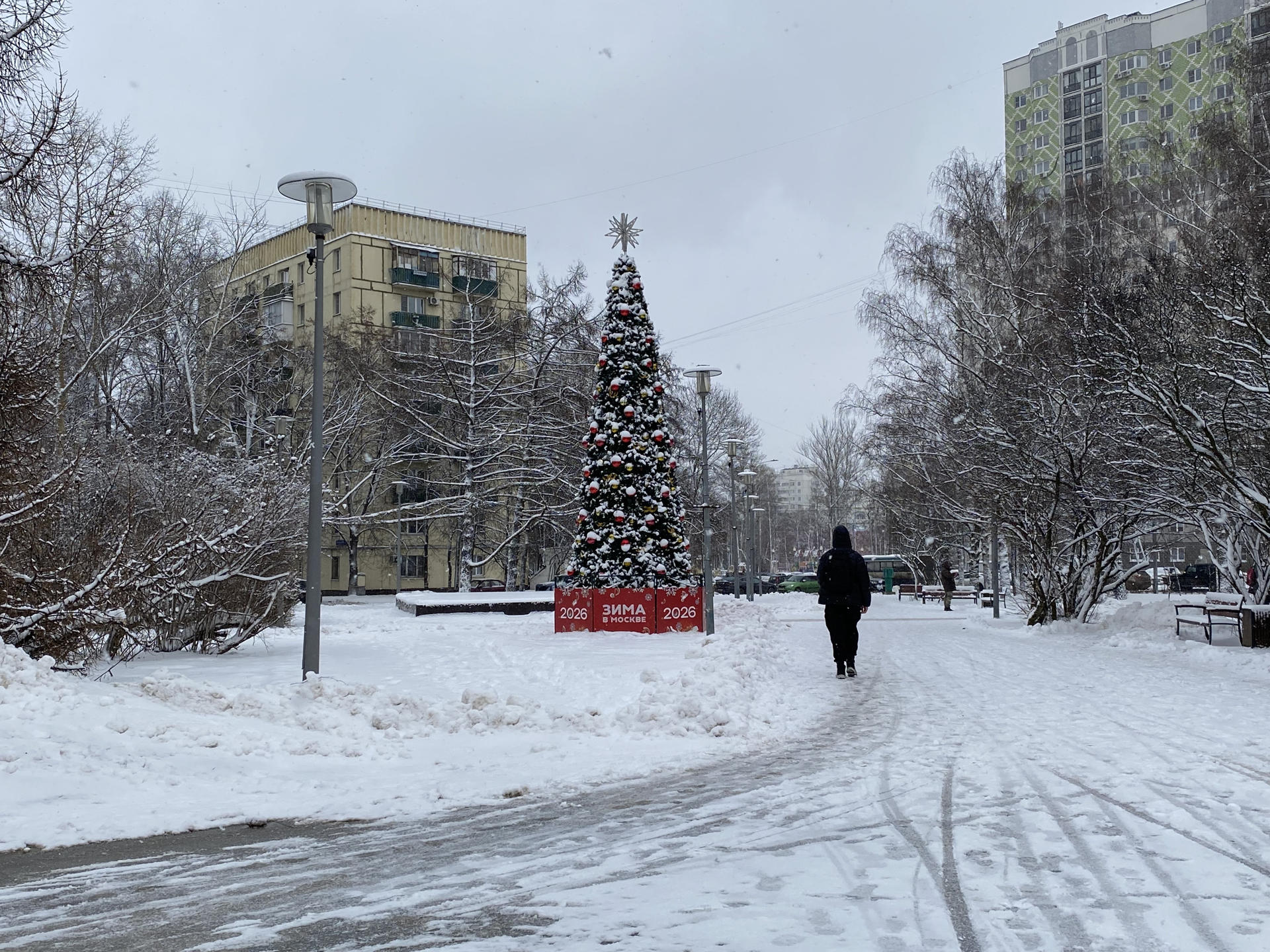 Moscú despide el año con la primera gran nevada del invierno
