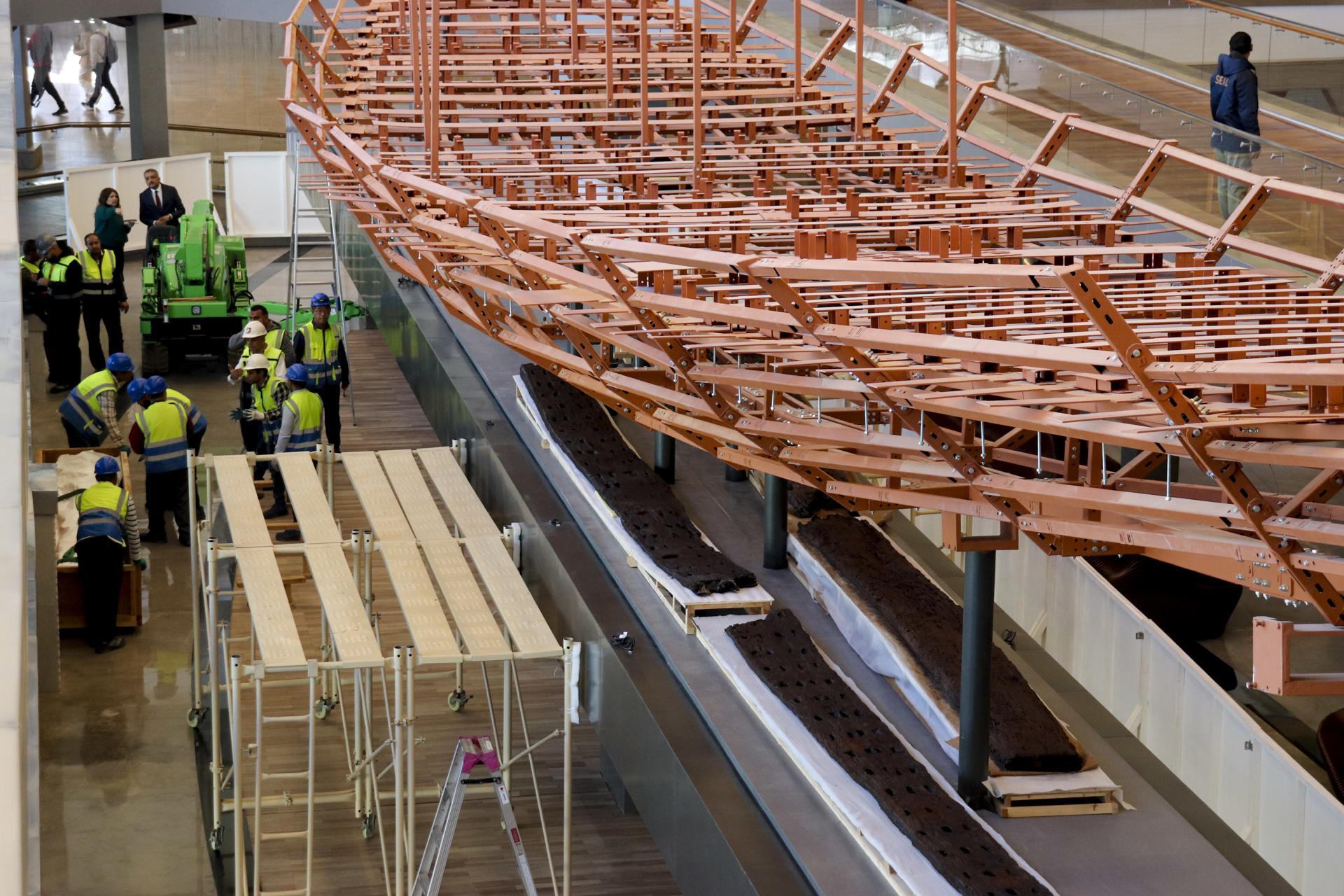 Segundo barco de Keops será expuesto en Gran Museo Egipcio