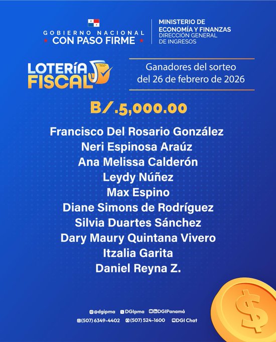 Lotería Fiscal. Foto: MEF.