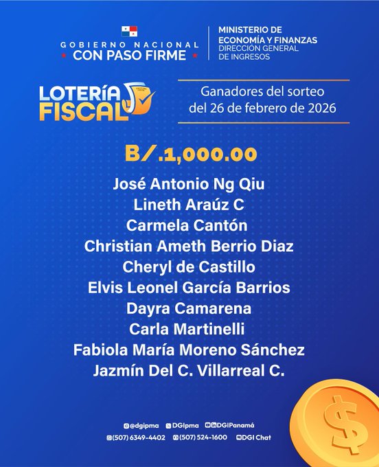 Lotería Fiscal. Foto: MEF.