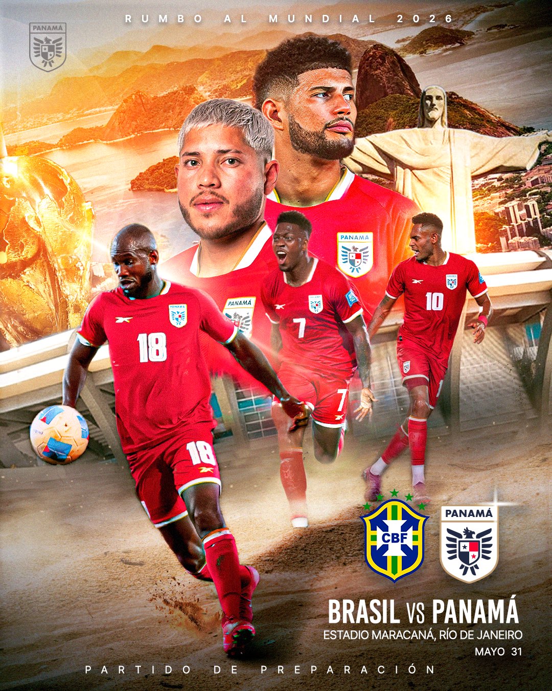 Panamá enfrentará a Brasil en el histórico Maracaná de Río de Janeiro rumbo al Mundial 