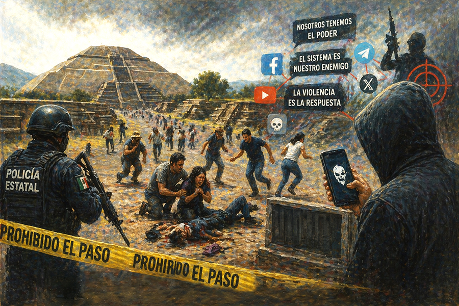 El tiroteo en Teotihuacán alerta sobre el radicalismo digital en México