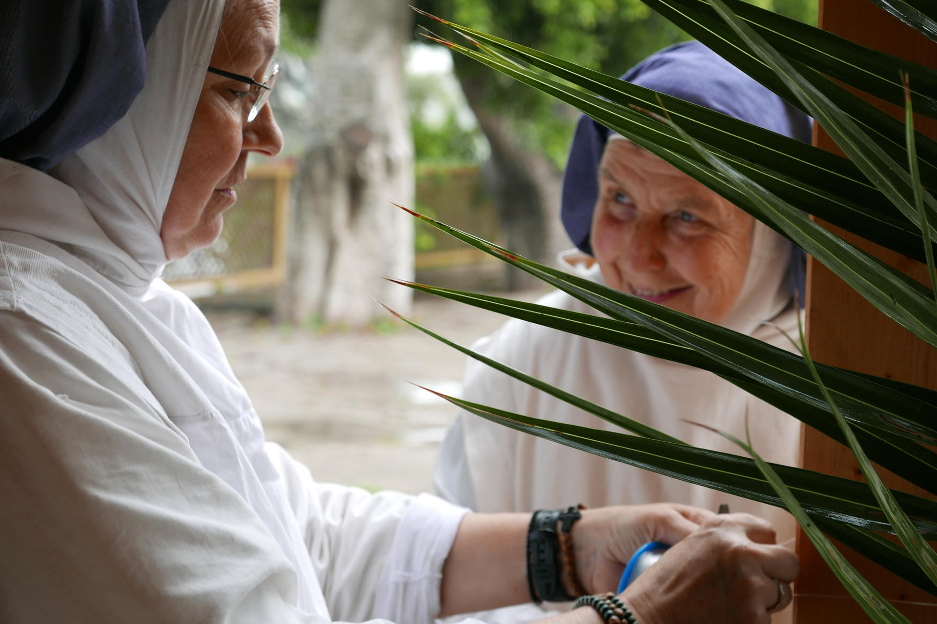 Cerca de Jerusalén, entre colinas y viñedos, las doce monjas del monasterio de Deir Rafat encaran la guerra unidas para sobrellevar el sonido de las sirenas antiaéreas, los cazas y las explosiones de un conflicto que les afecta "más profundamente" porque se sienten "más vulnerables", aunque también les hace sentirse más cerca de los que sufren.