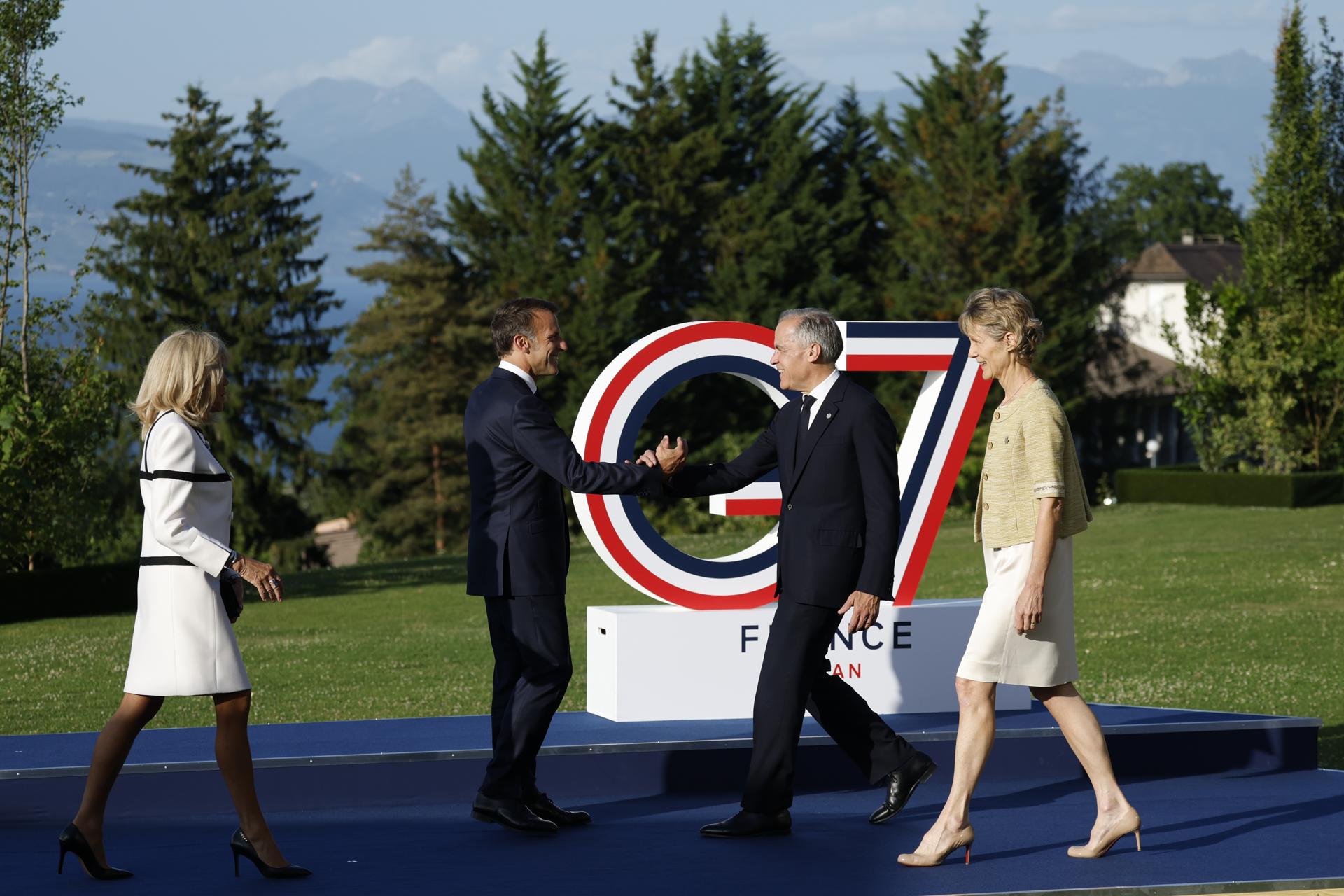 Macron se salta el programa previsto y no recibe a Trump en persona a su llegada al G7