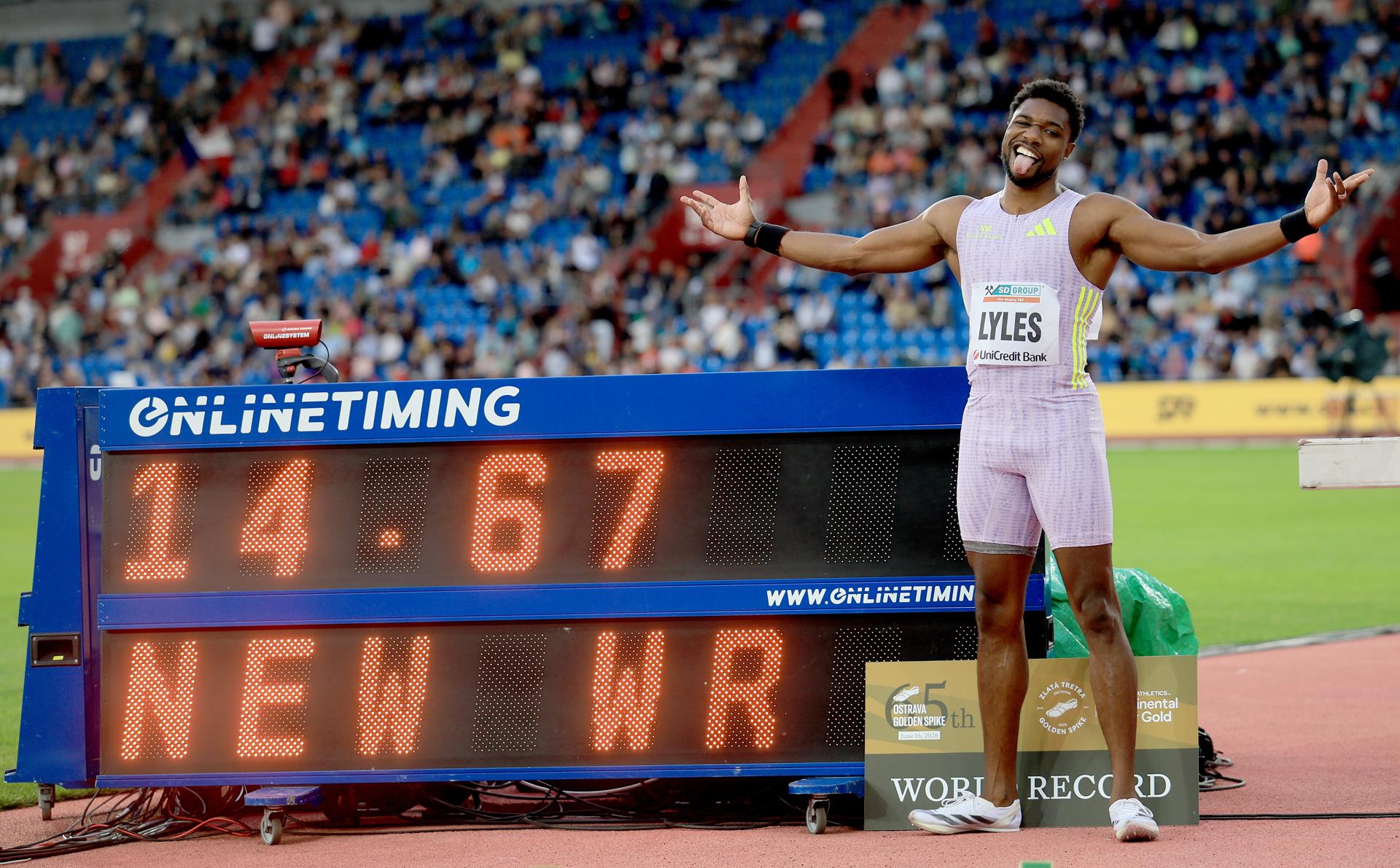El estadounidense Noah Lyles establece un nuevo récord del mundo de los 150 metros