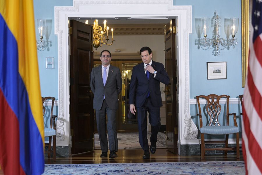Rubio recibe al vicepresidente electo de Colombia para mostrar respaldo al nuevo Gobierno