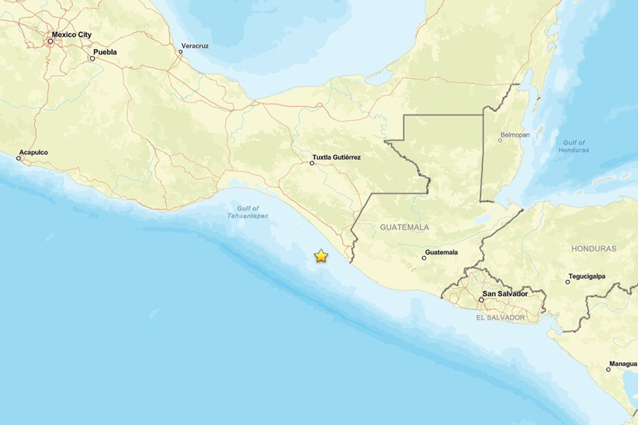 Declarado en México un seísmo de magnitud 7,3 con alerta de tsunami cerca de Chiapas