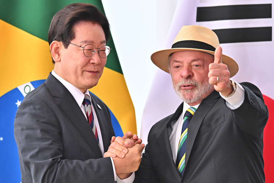 Lula recibe al presidente de Corea del Sur con una ceremonia especial