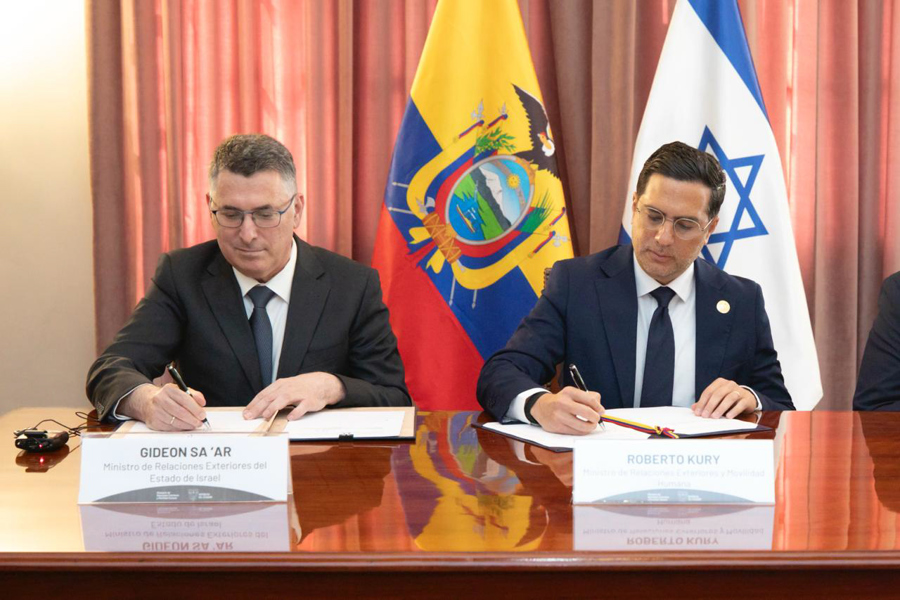Ecuador e Israel iniciarán próximamente negociaciones para un acuerdo de libre comercio