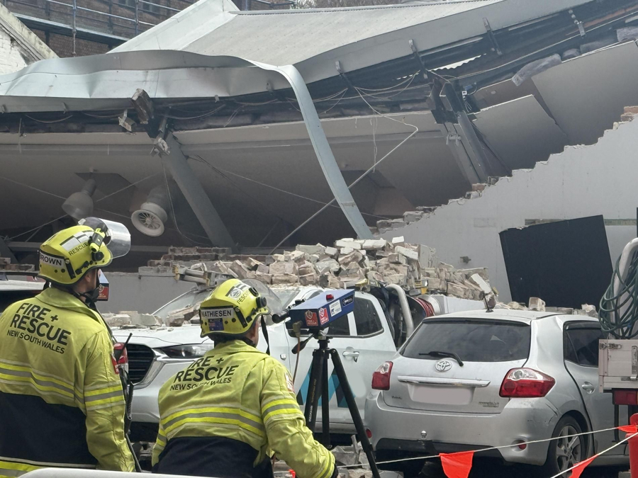 El colapso de un edificio deja dos heridos graves en el centro de Sídney