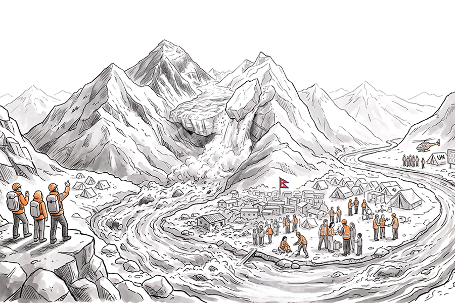 La riada de Nepal deja cientos de muertos y más de 1,300 desaparecidos