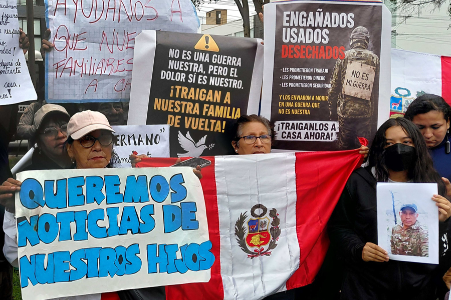 "Rusia cree que son esclavos sin derechos", denuncian familiares de peruanos reclutados