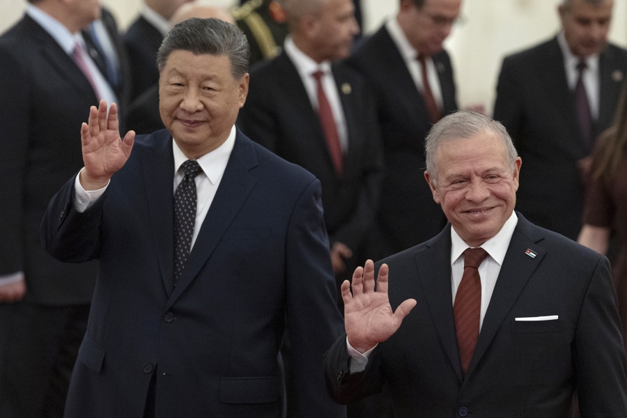 Xi defiende ante el rey de Jordania un Estado palestino y retomar las negociaciones de paz