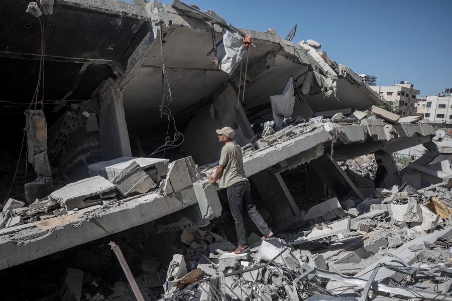 La ONU reclama la entrada "urgente" de maquinaria pesada a la Franja de Gaza tras el derrumbe de un edificio