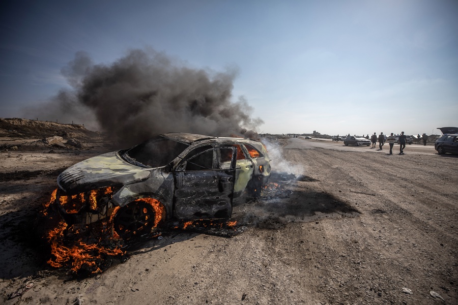 Israel mata a un gazatí y después bombardea el coche en el que su familia llevaba su cuerpo