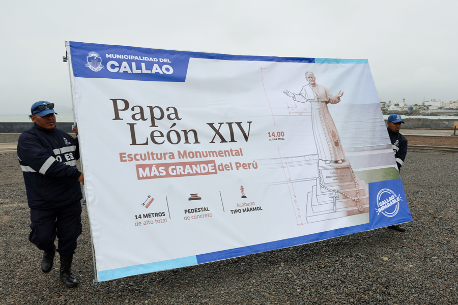 El papa León XIV tendrá en Perú estatua de 14 metros de altura, la más grande en su honor