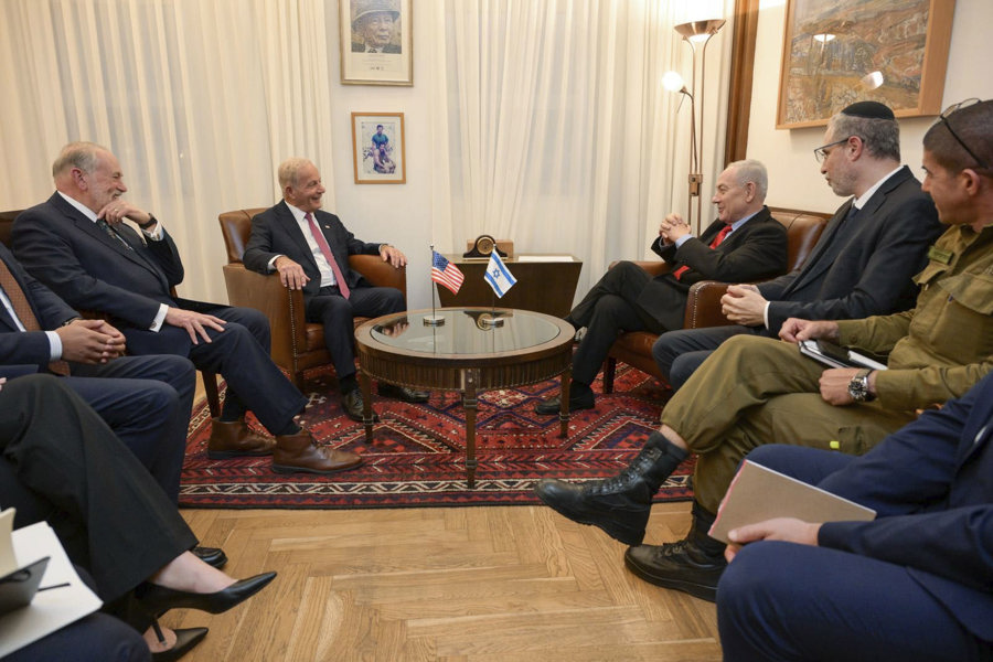 Netanyahu se reúne con los embajadores de EE.UU. para Israel y el Líbano en Jerusalén