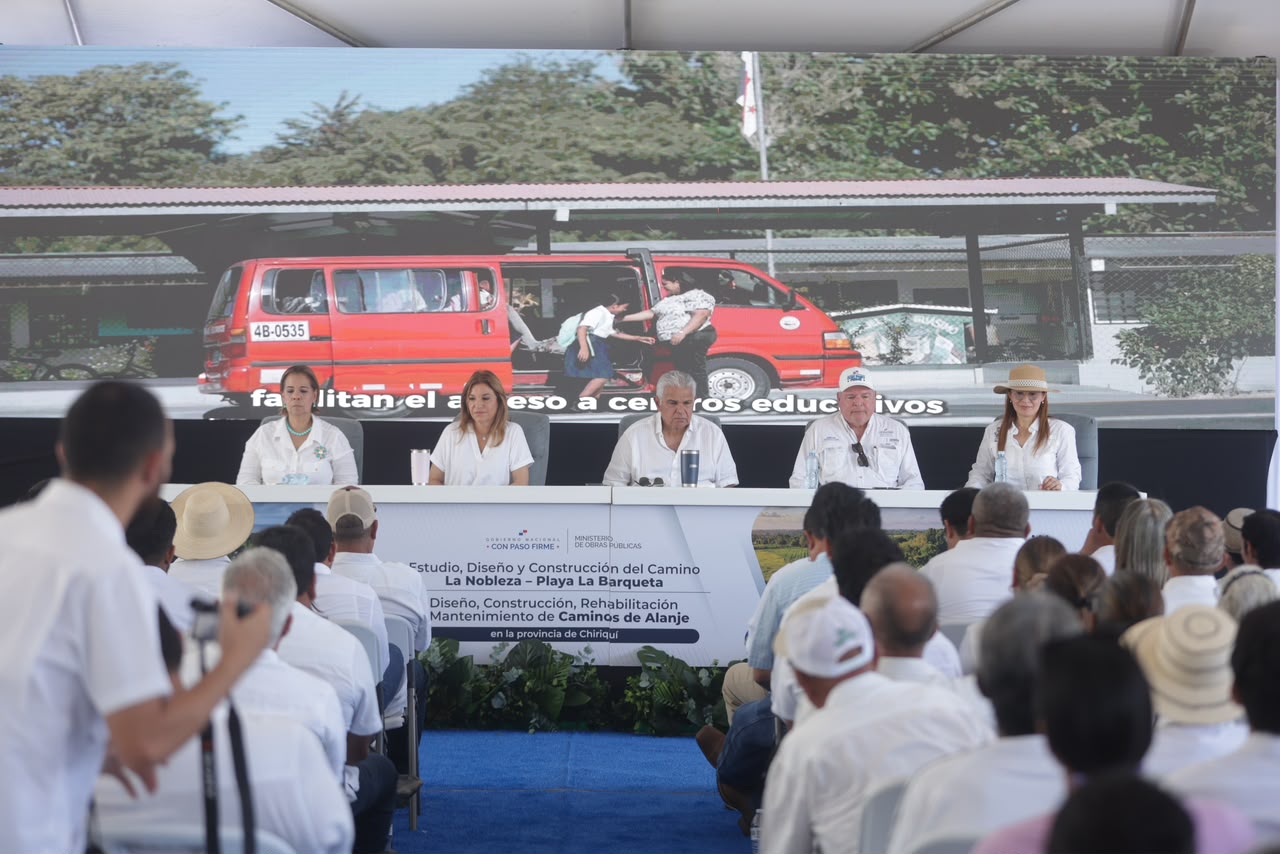 Nuevas carreteras en Alanje y La Nobleza–Playa La Barqueta impulsarán el turismo, el comercio y al agro en Chiriquí