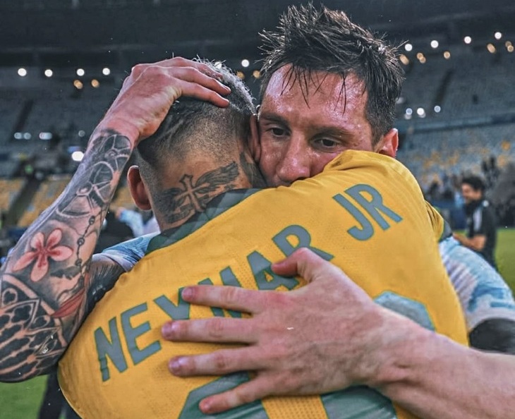 Neymar, a Messi en su adiós a la selección argentina: "El mundo entero te da las gracias"