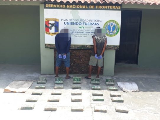 Dos panameños aprehendidos con supuesta droga en Guna Yala