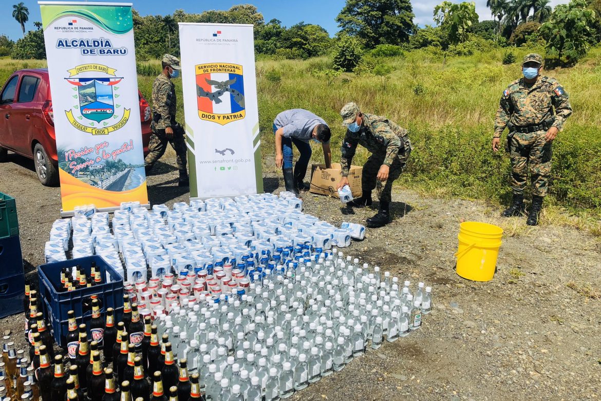 Destruyen 2,000 unidades de distintas bebidas alcohólicas en Barú