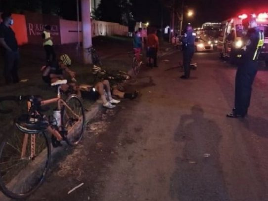 Grupo de ciclistas es arrollado en Tocumen