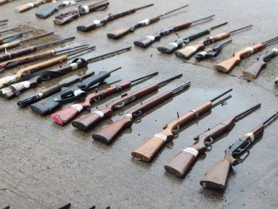 Más de mil armas decomisadas en lo que va de este año