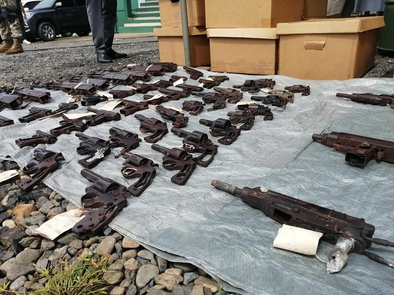 Destruyen 1,228 armas de fuego de diversos calibres en Chiriquí