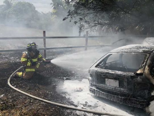 Bomberos: Se han incendiado 262 autos en lo que va del año