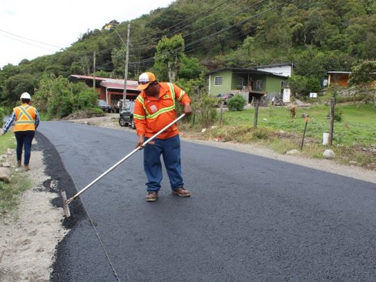 Rehabilitación de calles en el distrito de Boquete muestran un 85% de avance