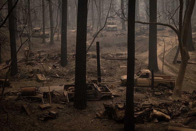 Reflexionan sobre el cambio climático en California, arrasado por los incendios