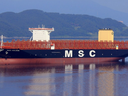 Naviera MSC usará mezcla con 30% de biocombustibles para alimentar su flota