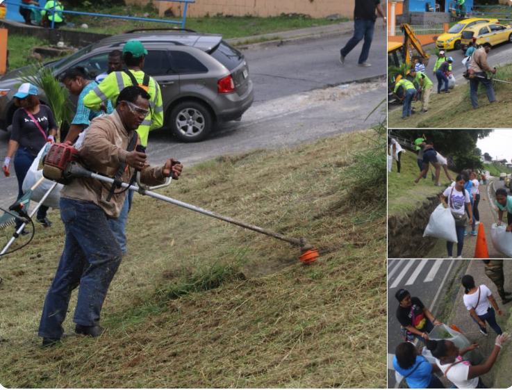Alcalde Carrasquilla participa en jornada de limpieza en San Miguelito