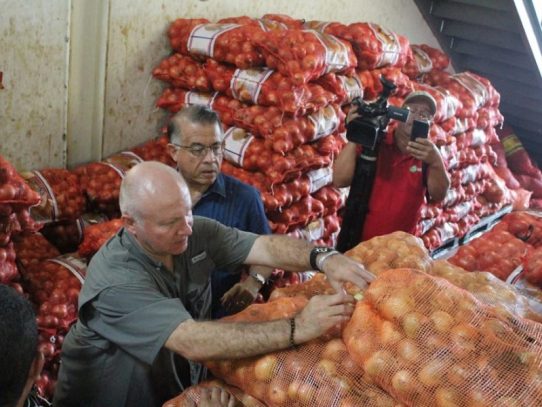 Primeros 44 quintales de cebolla llegan a Panamá