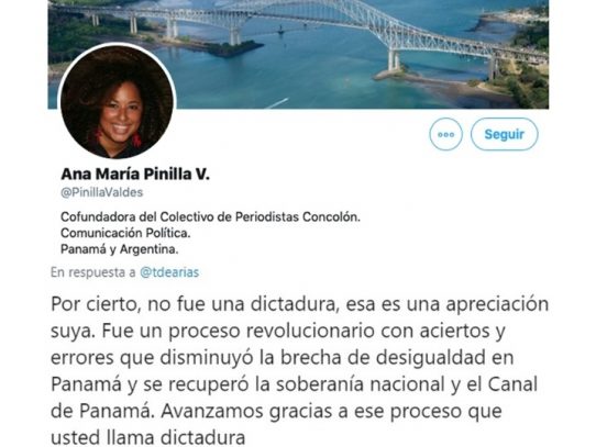 Periodista en planilla del Ministerio de la Presidencia dice que en Panamá no hubo dictadura