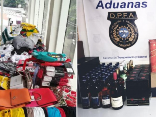 Aduanas retiene cigarrillos, licor y ropa de presunto contrabando en Bocas