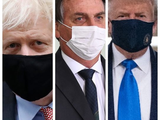 Gobernantes que contrajeron el virus: Johnson, Bolsonaro y ahora Trump