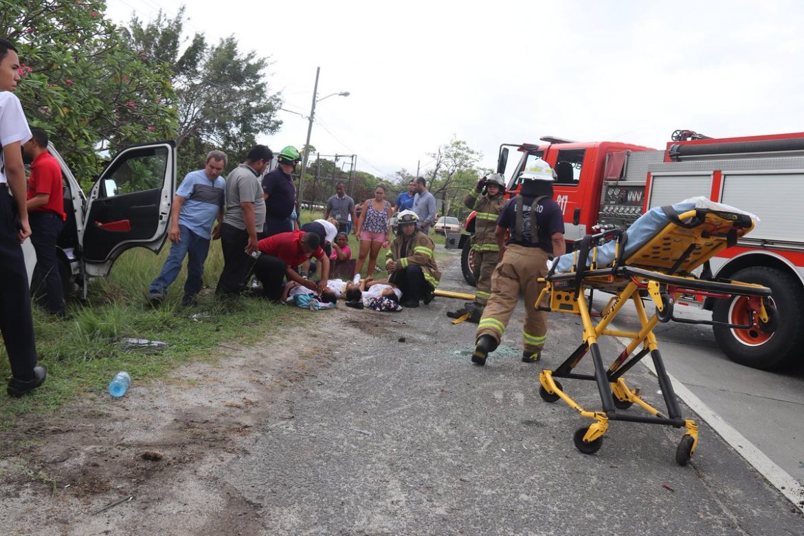 Varios heridos por accidente de tránsito en Llano Marín