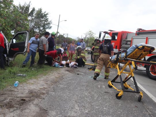 Varios heridos por accidente de tránsito en Llano Marín