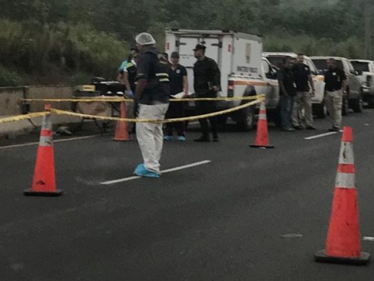 Un muerto por  intento de asalto en la autopista Arraiján - La Chorrera