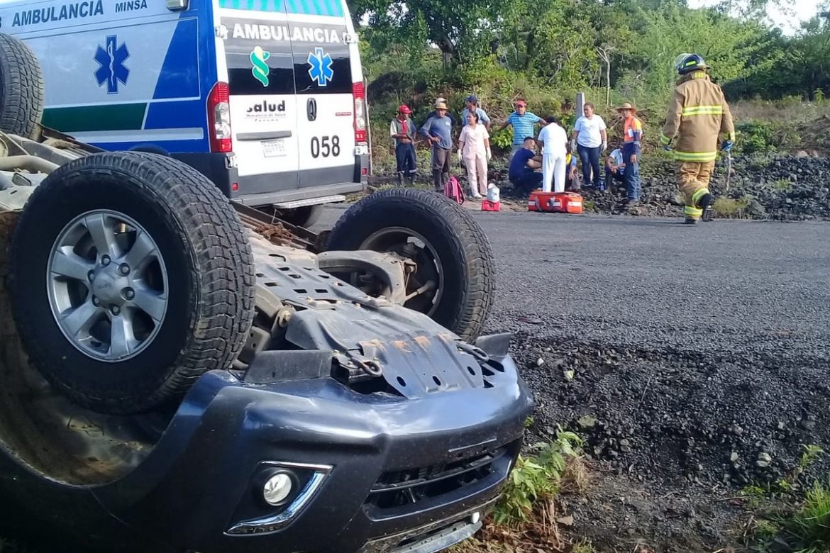 Siete heridos por accidente vehicular en Cañazas